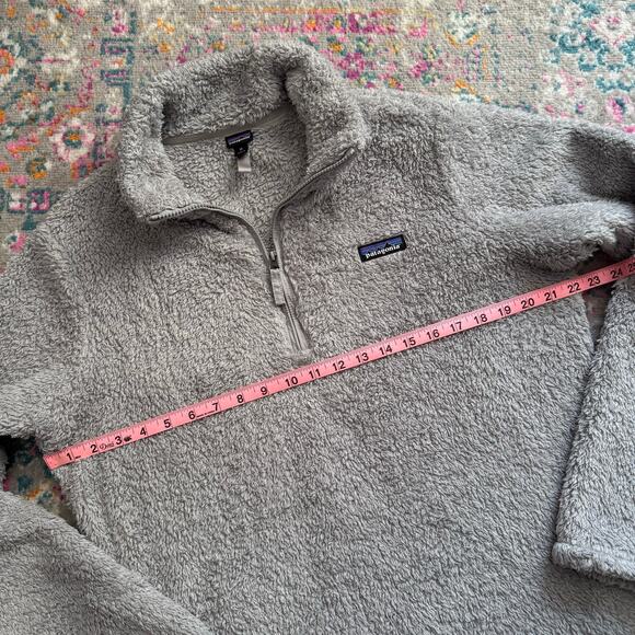 Patagonia Los Gatos Grey Fleece 1/4 Zip Pullover Sweater Women’s Size XL - Picture 3 of 7
